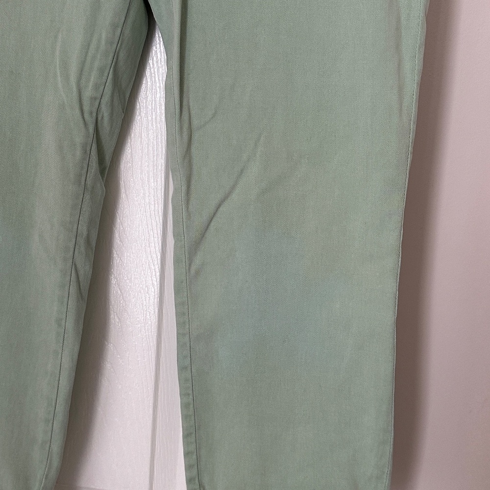Pilcro and the Letterpress Anthropologie Stet Mid Rise Green Cropped Chinos 30 - Picture 3 of 8